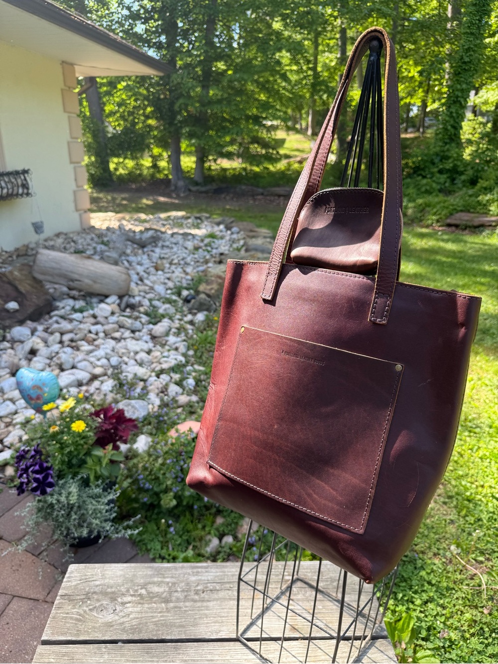 Portland Leather Goods Brown Leather Tote